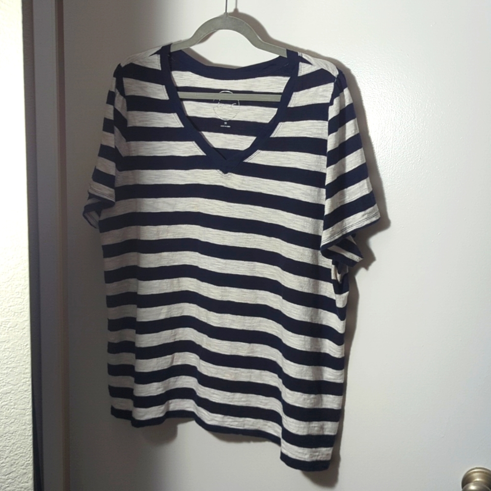 3x striped inc top